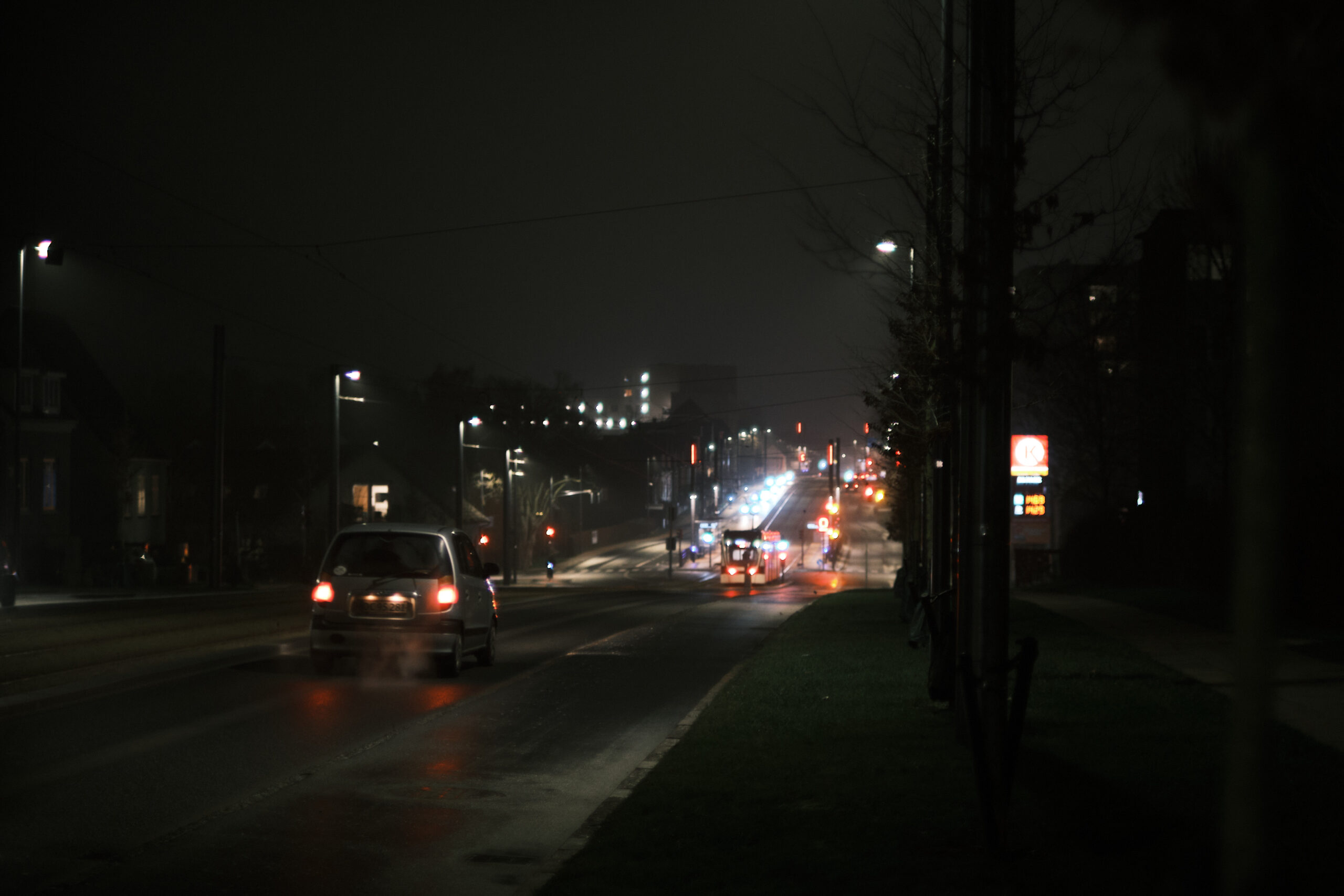 Odense bei Nacht